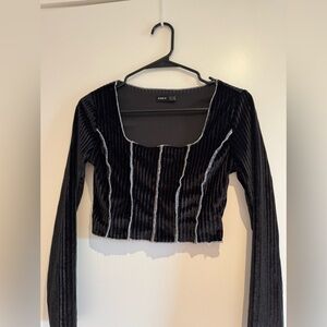 Shein Long sleeve crop top